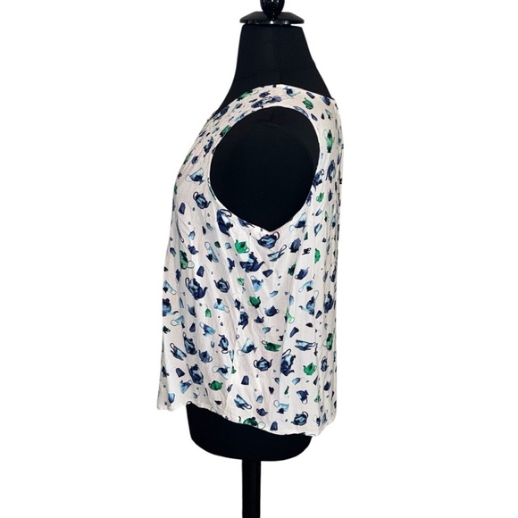 NIC+ZOE Garden Party Tank - Plus 1X White/Blue/Green - Picture 4 of 12